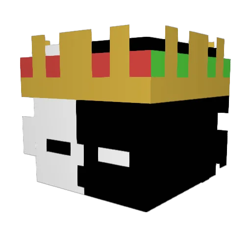 FUNNI12 Minecraft avatar head, 3D render