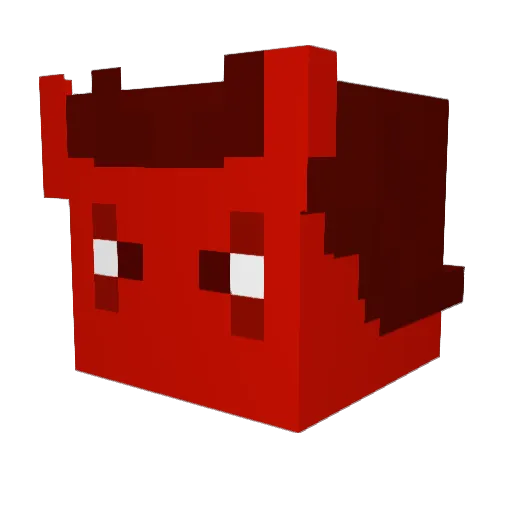 FURKANLANDIN Minecraft avatar head, 3D render
