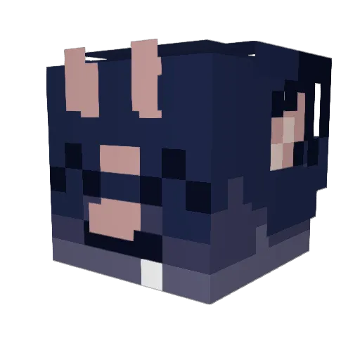 FURROCOMUNISMO Minecraft avatar head, 3D render