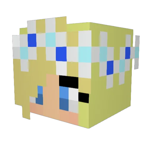 FURRY_HUNTER_420 Minecraft avatar head, 3D render