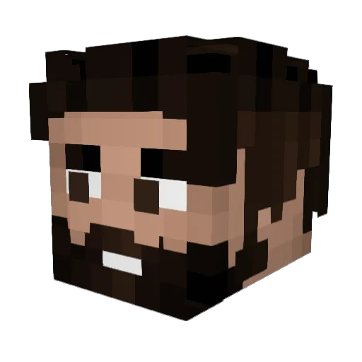 FURY_999 Minecraft avatar head, 3D render