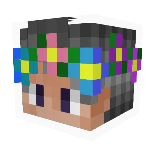 FUSNIK_GAME Minecraft avatar head, 3D render