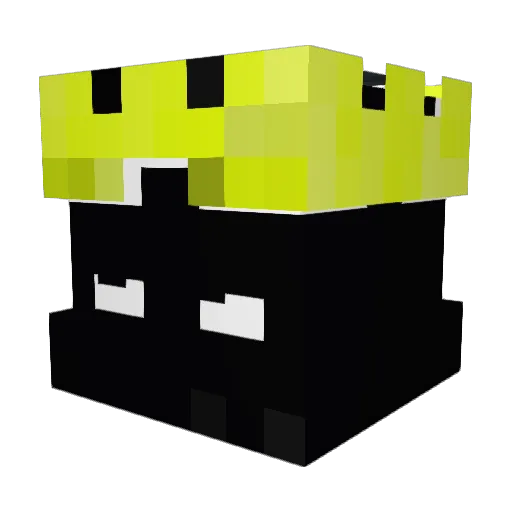 FUZAjr Minecraft avatar head, 3D render