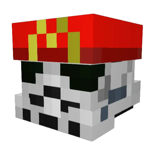 FU_TOMA Minecraft avatar head, 3D render