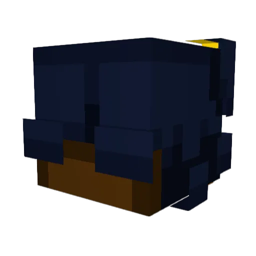 FVZero Minecraft avatar head, 3D render