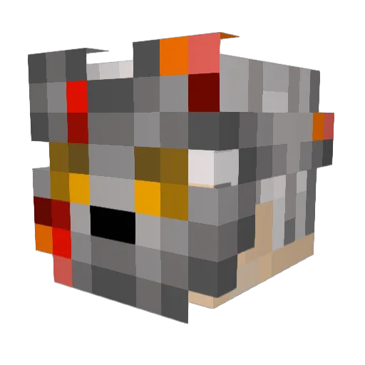 FWUFLES Minecraft avatar head, 3D render