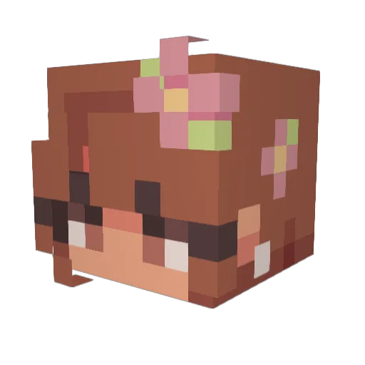 FXAVE2 Minecraft avatar head, 3D render
