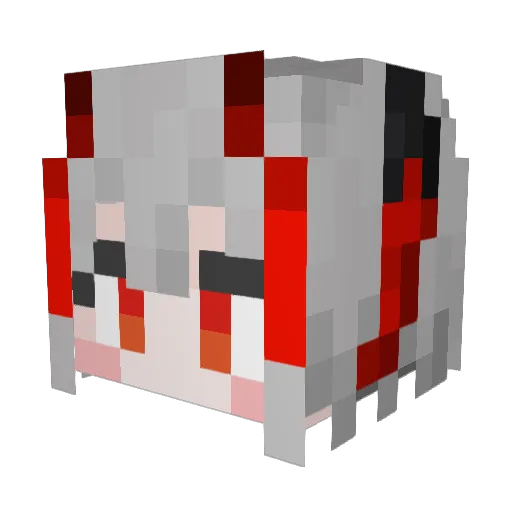 FXFuSe Minecraft avatar head, 3D render