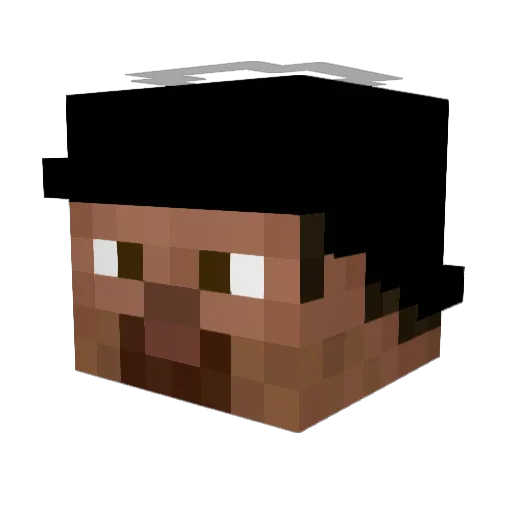 FXXTY Minecraft avatar head, 3D render