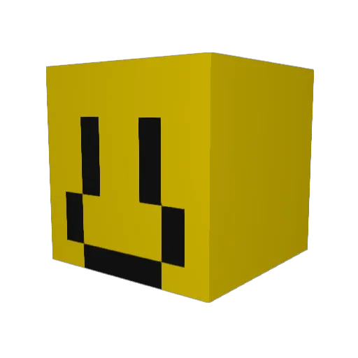 FXXXOVO Minecraft avatar head, 3D render