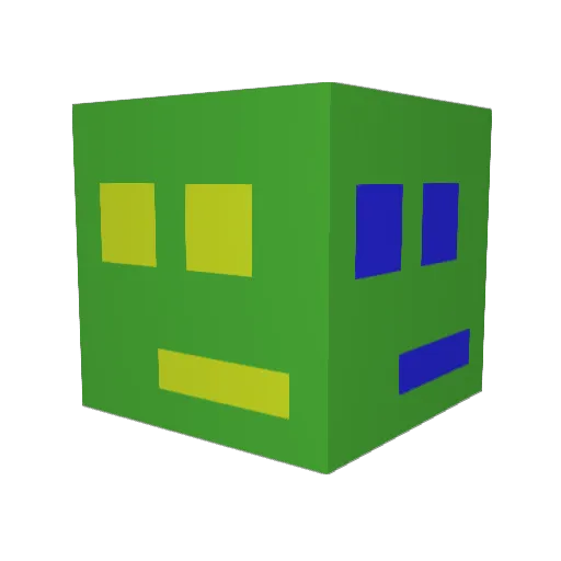 FY20 Minecraft avatar head, 3D render