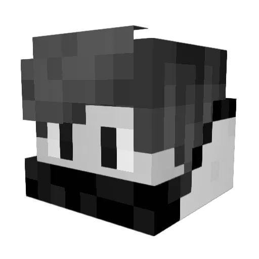 FZAksi Minecraft avatar head, 3D render