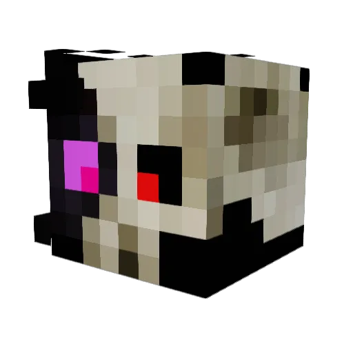 F_Andaros Minecraft avatar head, 3D render