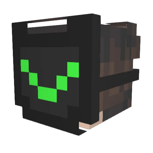 F_KJ Minecraft avatar head, 3D render