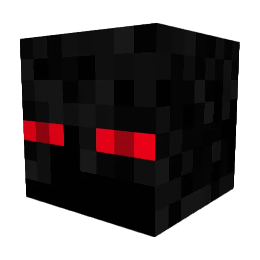 F_LoneWolf Minecraft avatar head, 3D render
