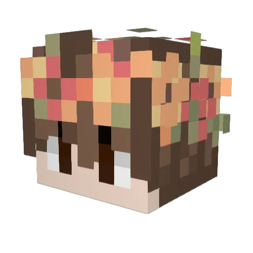 F_Milkyy Minecraft avatar head, 3D render