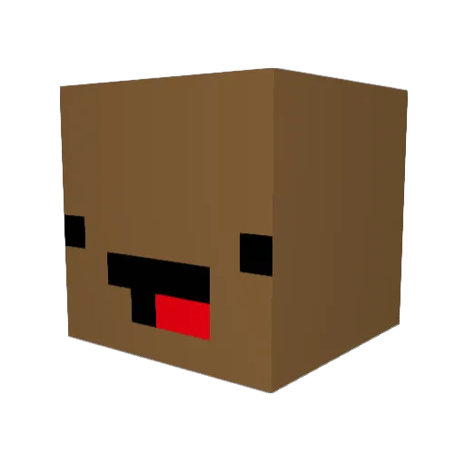 F_R_O_G_G_O Minecraft avatar head, 3D render