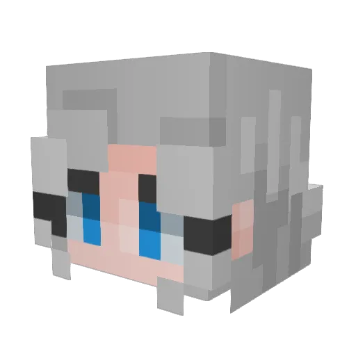 F_Robin04 Minecraft avatar head, 3D render