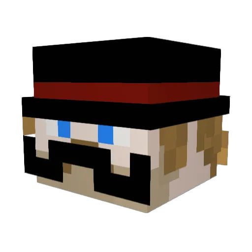 F_lori Minecraft avatar head, 3D render