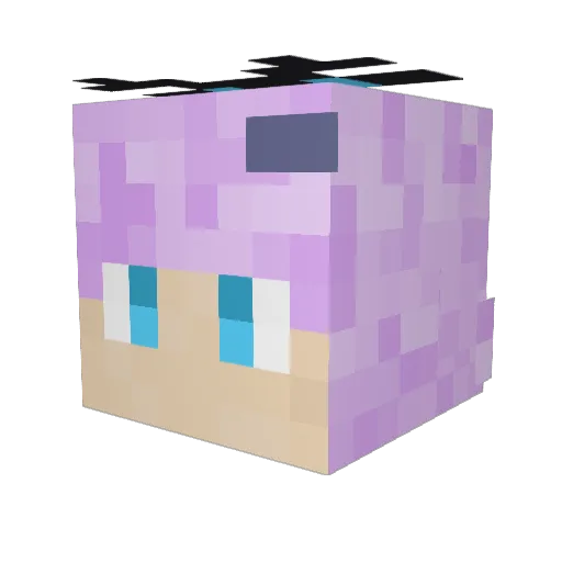 F_satono Minecraft avatar head, 3D render