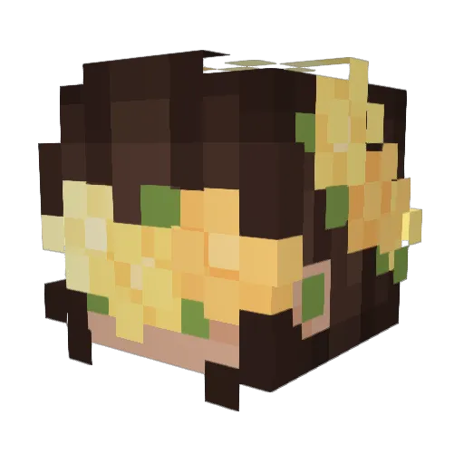 Fa1l3n_Ange1 Minecraft avatar head, 3D render