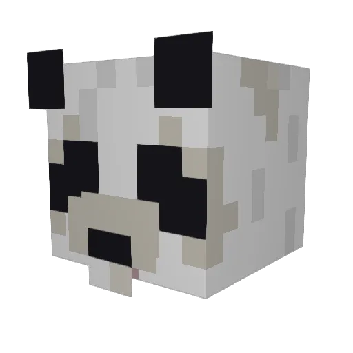 Fa1nts Minecraft avatar head, 3D render