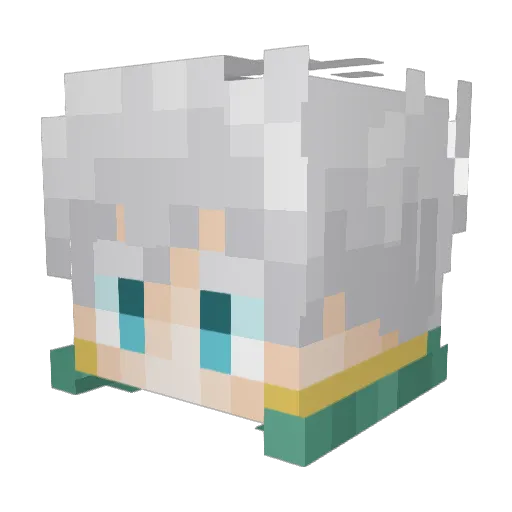 Fa1thfu1 Minecraft avatar head, 3D render