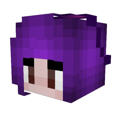Fa3rieFeet Minecraft avatar head, 3D render