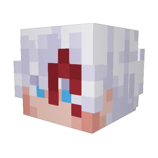 FaAnn Minecraft avatar head, 3D render
