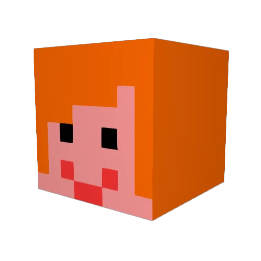 FaBiLoL1 Minecraft avatar head, 3D render
