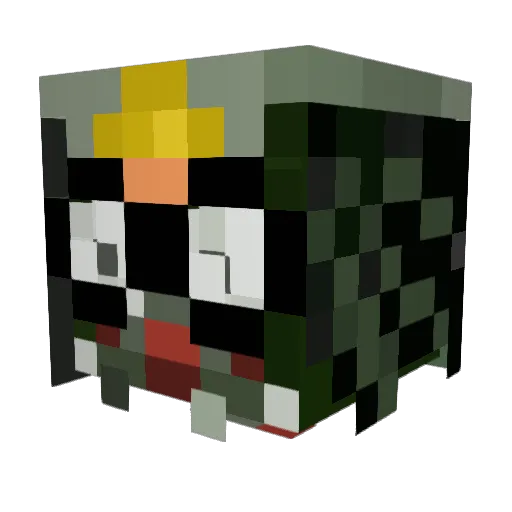 FaBz199 Minecraft avatar head, 3D render