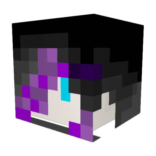 FaFakoe Minecraft avatar head, 3D render