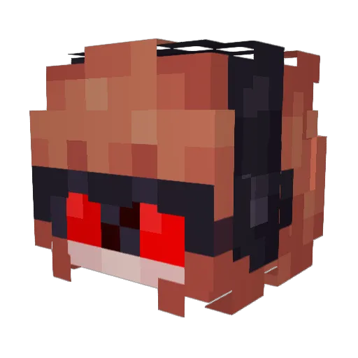 FaFix Minecraft avatar head, 3D render