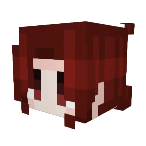 FaIchion Minecraft avatar head, 3D render