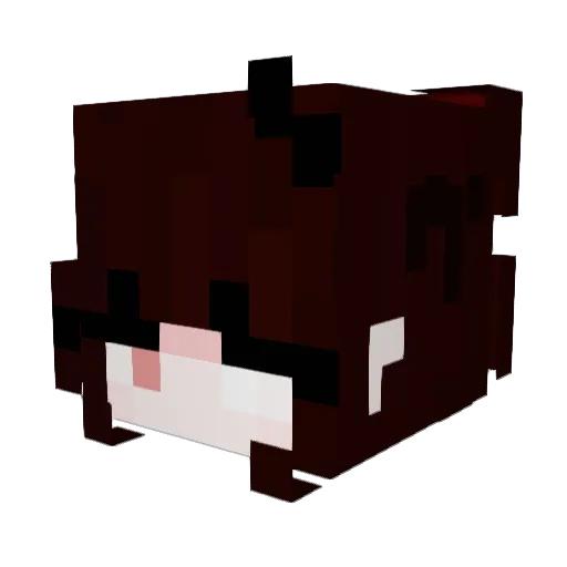 FaJJen Minecraft avatar head, 3D render