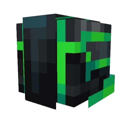 FaKeGhostz Minecraft avatar head, 3D render