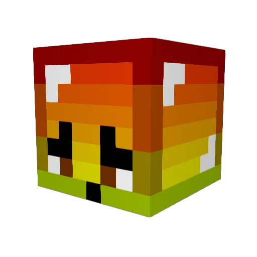 FaKeSyBe69 Minecraft avatar head, 3D render