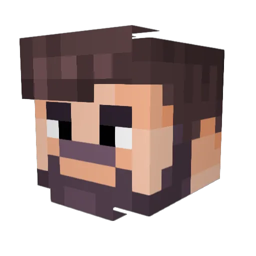 FaLeD Minecraft avatar head, 3D render