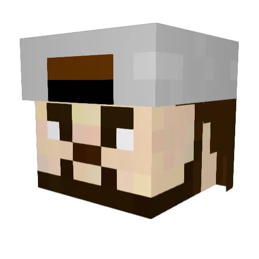 FaRHaZ Minecraft avatar head, 3D render
