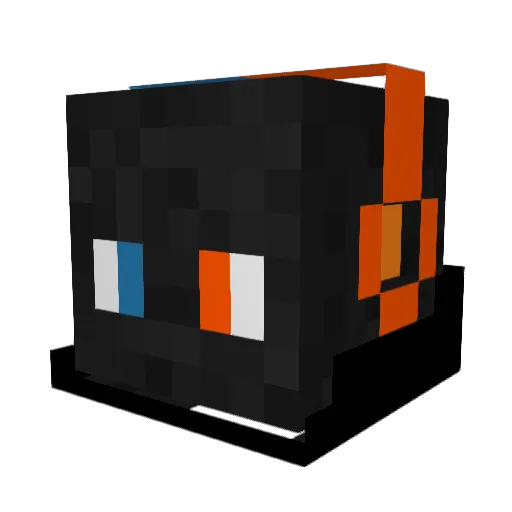 FaTal_Wolf Minecraft avatar head, 3D render
