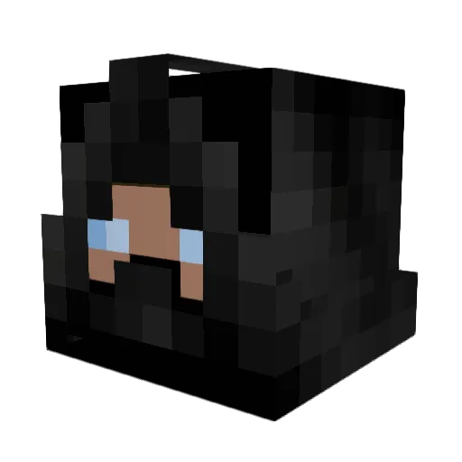 FaWalker Minecraft avatar head, 3D render