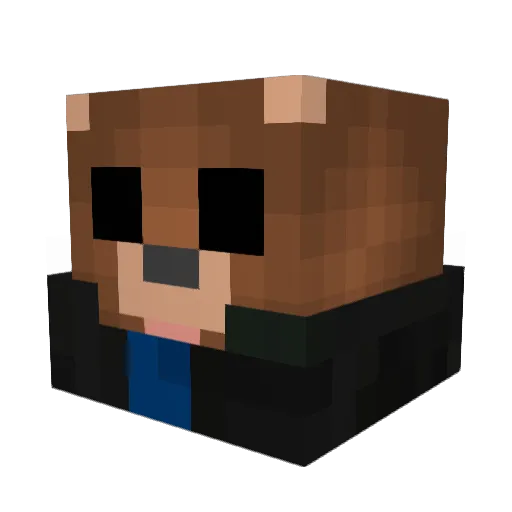 FaZeChristo Minecraft avatar head, 3D render