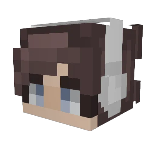 FaZeGello Minecraft avatar head, 3D render