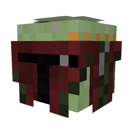 FaZeGoldfish Minecraft avatar head, 3D render