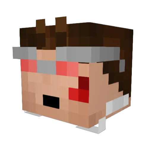 FaZeHalVip Minecraft avatar head, 3D render