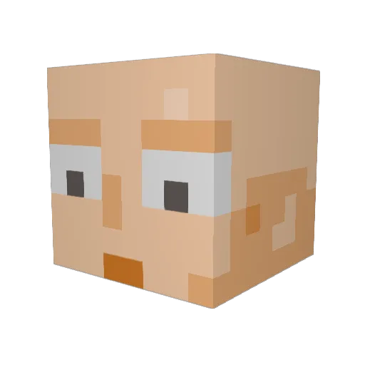 FaZeStoren Minecraft avatar head, 3D render