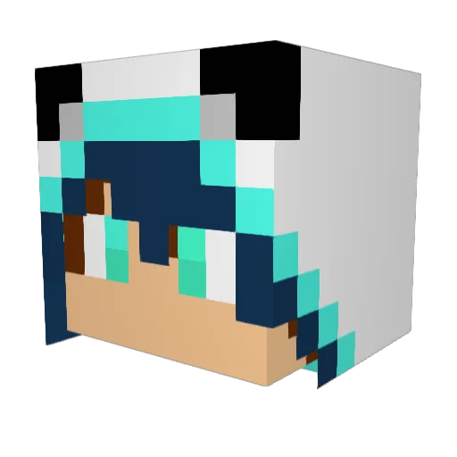 FaZeTfoe Minecraft avatar head, 3D render