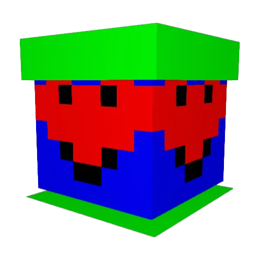FaZeV3N0M Minecraft avatar head, 3D render