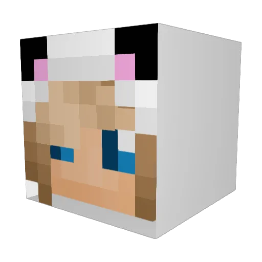 FaZe_Emma Minecraft avatar head, 3D render
