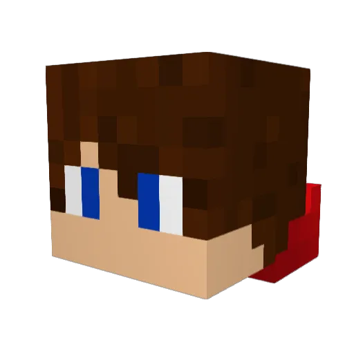 FaZe_Logic Minecraft avatar head, 3D render